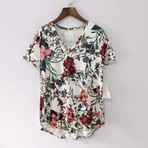 Multicoloured grace and lace top